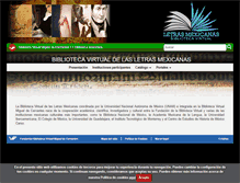 Tablet Screenshot of letrasmexicanas.mx